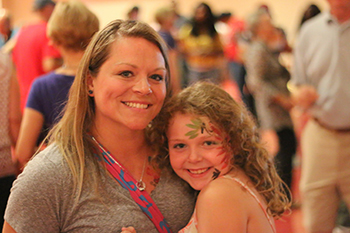 Mother and Daughter smiling at Dane Dances