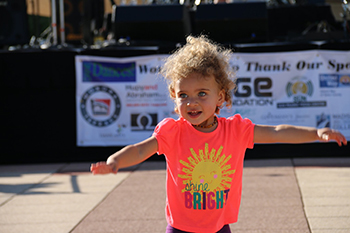 Child dancing at Dane Dances